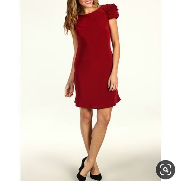 ABS Allen Schwartz Dresses & Skirts - ABS by Allen Schwartz Rosette Backless Cocktail or Homecoming Dress, Red, 6